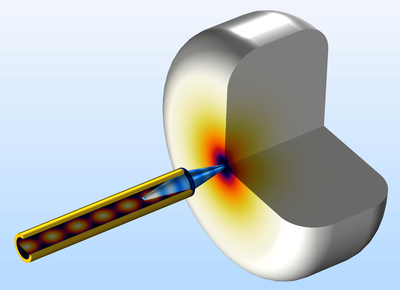 Modeling a Conical Dielectric Probe for Skin Cancer Diagnosis