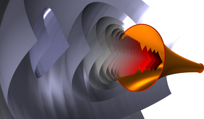 Acoustic Horn: Nonlinear Sound Propagation using the Westervelt Model