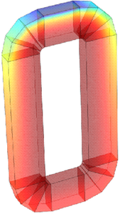 Anisotropic Heat Transfer in Orthocyclically Wound Coils