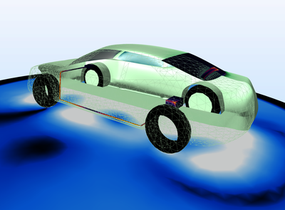 Car Windshield Antenna Effect on a Cable Harness