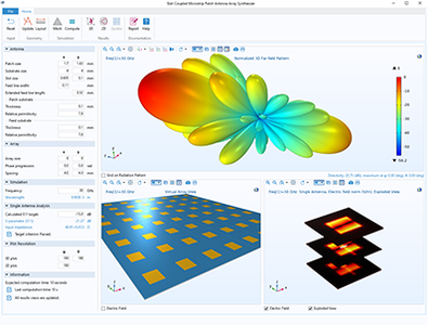 Slot-Coupled Microstrip Patch Antenna Array Synthesizer