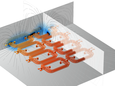 Inductance Matrix Calculation of PCB Coils